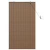 vidaXL Rullgardin med gardiner Brun 80 x 160 cm Bambu