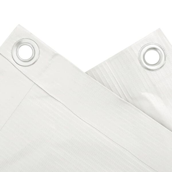 vidaXL Insynsskydd f&ouml;r tr&auml;dg&aring;rden vit 1000x120 cm PVC