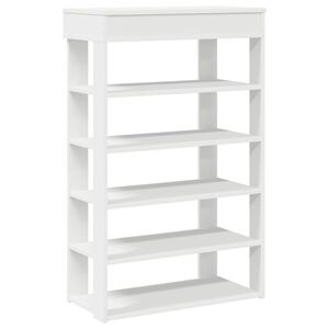 vidaXL Skohylla vit 60x30x98 cm konstruerat tr&auml;
