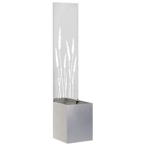 vidaXL Tr&auml;dg&aring;rds integritetssk&auml;rm Fiskfj&auml;ll Silver 32 x 32 x 150 cm
