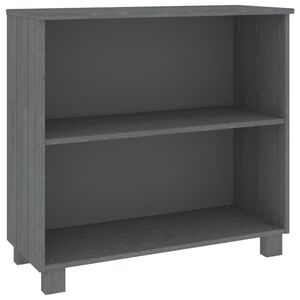 vidaXL Sk&aring;p HAMAR m&ouml;rkgr&aring; 85x35x80 cm massiv furu