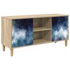 vidaXL TV-sk&aring;p RAALTE 102 x 33 x 50 cm Sonoma-ek Konstruerat tr&auml;