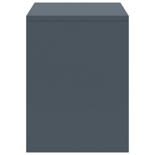 vidaXL Sängbord ljusgrå 35x30x40 cm massiv furu