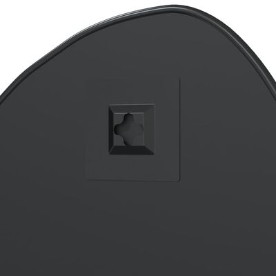 vidaXL Väggspegel svart 60x50 cm