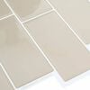 vidaXL Subwaytile 10 pcs Beige 29.4 x 21.4 cm Polyuretan och PET