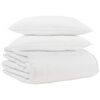 vidaXL Vinter T&auml;cke med kudde 3 pcs Vit Dunfj&auml;der