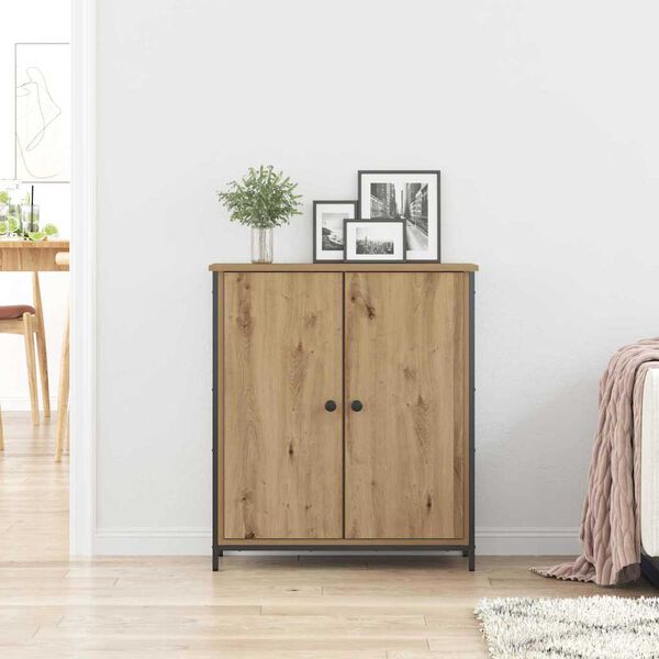 vidaXL Sideboard artisan ek 70 x 30 x 80 cm Konstruerat trä