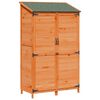 vidaXL Tr&auml;dg&aring;rdshus Brun 106,5 x 56 x 176 cm Konstruerat tr&auml;