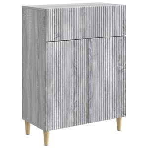 vidaXL Sideboard Gr&aring; sonoma-ek 66 x 34,5 x 90 cm Konstruerat tr&auml;