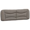 vidaXL Bed with Mattress "Hvar" Taupe 160x200 cm Fabric