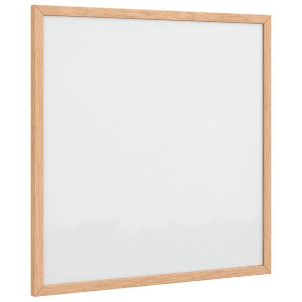 vidaXL Magnetisk whiteboard med ram i massiv furu 40x40 cm