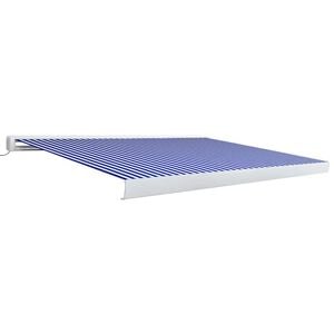 vidaXL Markis motoriserad 400x300 cm bl&aring; och vit