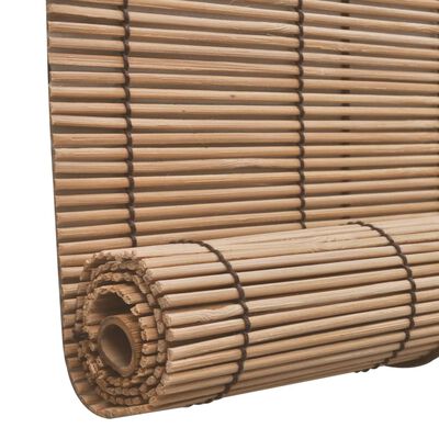 vidaXL Rullgardin bambu 140x220 cm brun