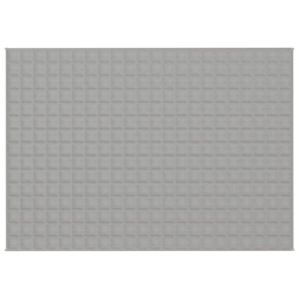 vidaXL Tyngdt&auml;cke gr&aring; 155x220 cm 11 kg tyg