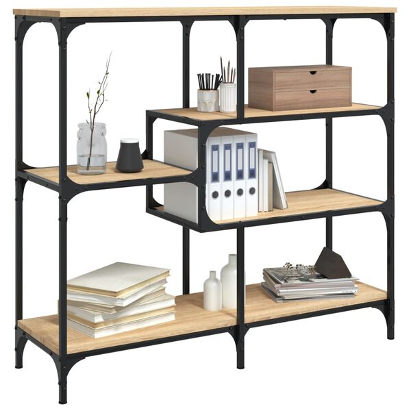 vidaXL Avlastningsbord sonoma-ek 103x32x95 cm konstruerat tr&auml;