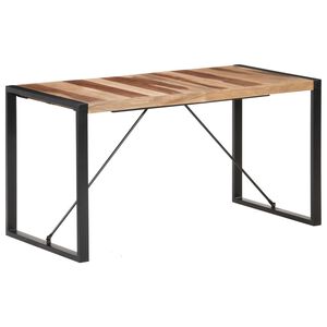 vidaXL Matbord 140x70x75 cm massivt tr&auml;