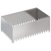 vidaXL Kant f&ouml;r gr&auml;smatta 100 x 60 x 35 cm St&aring;l Silver