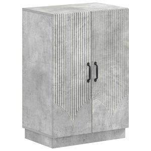 vidaXL Skosk&aring;p HOORN 59,5 x 39,5 x 87 cm Konstruerat tr&auml; Betonggr&aring;
