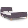 vidaXL S&auml;ngram utan madrass Taupe tyg 120x190 cm