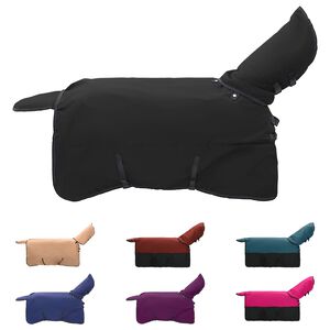 vidaXL H&auml;stdyna M&ouml;rkgr&ouml;n och svart 75 cm Polyester