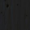 vidaXL Sängram svart massiv furu 140x190 cm