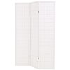 vidaXL Rumsavdelare med 3 paneler japansk stil 120x170 cm vit