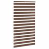 vidaXL Rullgardin zebra brun 130x230 cm tyg bredd 125,9 cm polyester