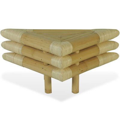 vidaXL Sängbord 2 st 60x60x40 cm bambu naturlig