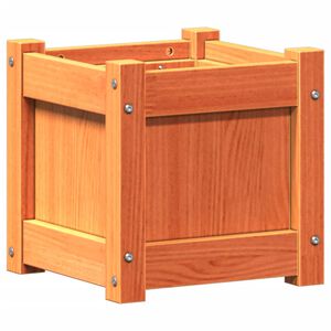 vidaXL Odlingsl&aring;da vaxbrun 31x31x31 cm massiv furu