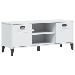 vidaXL Skob&auml;nk VIKEN vit 106x35x45 cm konstruerat tr&auml;