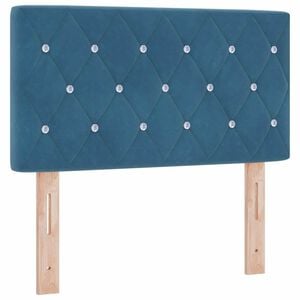 vidaXL LED huvuddyna med LED-ljusslingor M&ouml;rkbl&aring; 80 cm Sammet