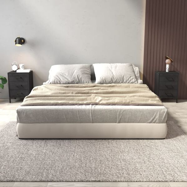 vidaXL Sängbord 2 st svart 40x30x55 cm massivt furuträ