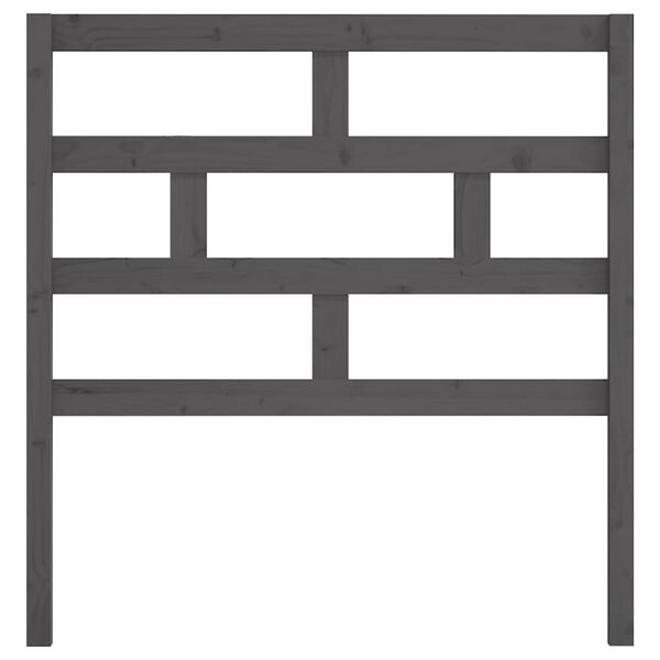 vidaXL S&auml;nggavel gr&aring; 106x4x100 cm massiv furu