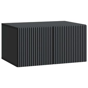 vidaXL V&auml;ggmonterad TV-b&auml;nk Svart 59,5 x 41 x 30 cm Konstruerat tr&auml;