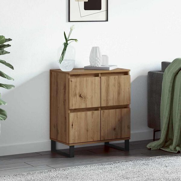 vidaXL Sideboard Artisan Ek 60 x 35 x 70 cm