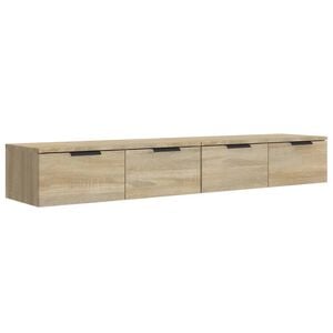 vidaXL V&auml;ggsk&aring;p 2 st sonoma-ek 68x30x20 cm konstruerat tr&auml;