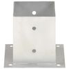 vidaXL Stolpfot 4 st galvaniserad metall 121 mm