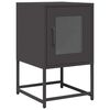 vidaXL S&auml;ngbord svart 36x39x60,5 cm kallvalsat st&aring;l