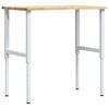 vidaXL Arbetsb&auml;nk 100x60x(71,5-98) cm massiv ek