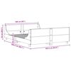 vidaXL S&auml;ngram utan madrass 160x200 cm massiv furu