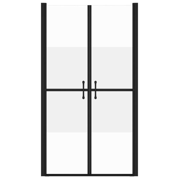 vidaXL Duschd&ouml;rr halvfrostad ESG (88-91)x190 cm