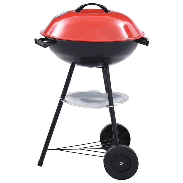 vidaXL Portabel kolgrill med hjul XXL 44 cm