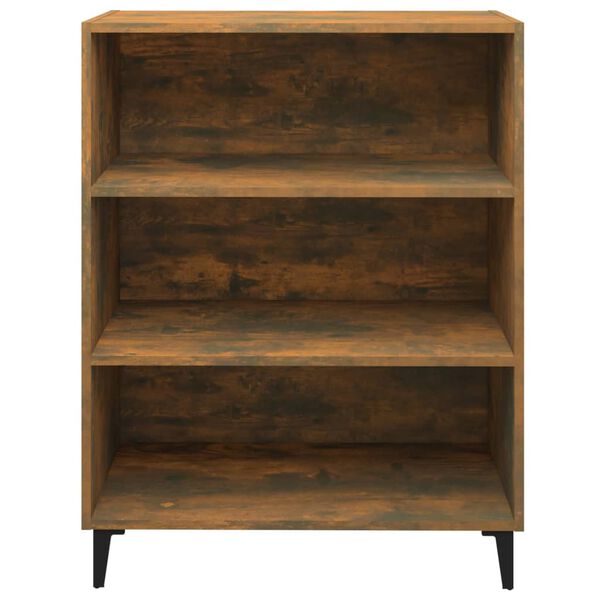 vidaXL Skänk rökfärgad ek 69,5x32,5x90 cm konstruerat trä