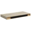 vidaXL Sv&auml;vande v&auml;gghyllor 2 st ek 50x23x3,8 cm MDF
