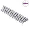 vidaXL G&auml;ngat R&ouml;r 12 st Silver 6 x 135 mm St&aring;l