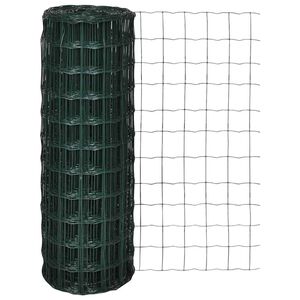 vidaXL Eurofence st&aring;l 10 x 0,8 m gr&ouml;n