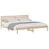 vidaXL S&auml;ngram med huvudgavel Brun 180 x 210 cm Massiv furu
