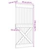 vidaXL D&ouml;rr NARVIK Naturf&auml;rg 95 x 210 cm Massiv furutr&auml;d&ouml;rr