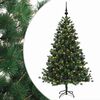 vidaXL Konstgjord julgran med julkulor 210 cm 300 LED-lampor Varmvit