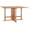 vidaXL Hopf&auml;llbart matbord f&ouml;r tr&auml;dg&aring;rden 110x110x75 cm massiv teak
